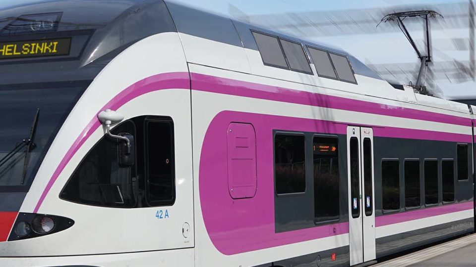 Sistema a bordo para los trenes Sm5 de Helsinki en Finlandia