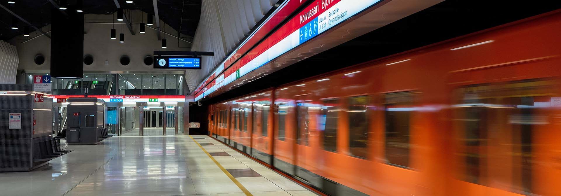 La plataforma de conciencia situacional de Teleste protege el Metro de Helsinki