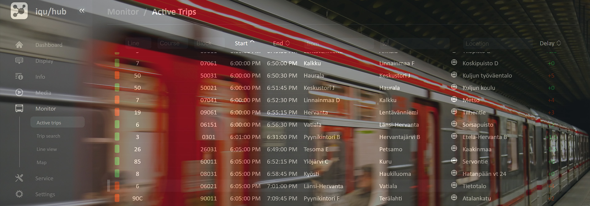 Fleet monitoring and operation control