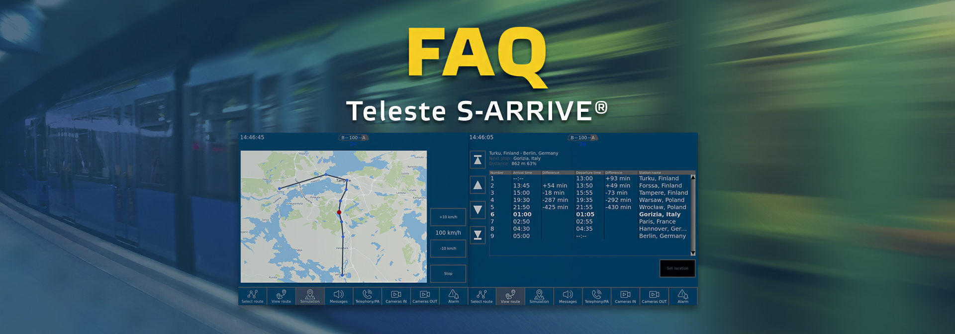 Teleste S-ARRIVE FAQ