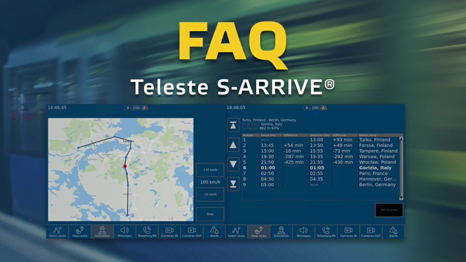 Teleste S-ARRIVE FAQ